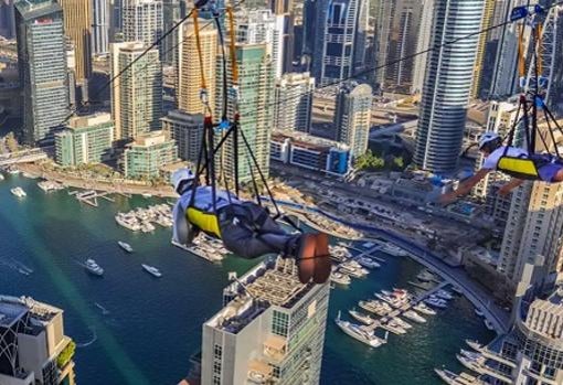 La tirolina de Sevilla está inspirada en la de Dubái