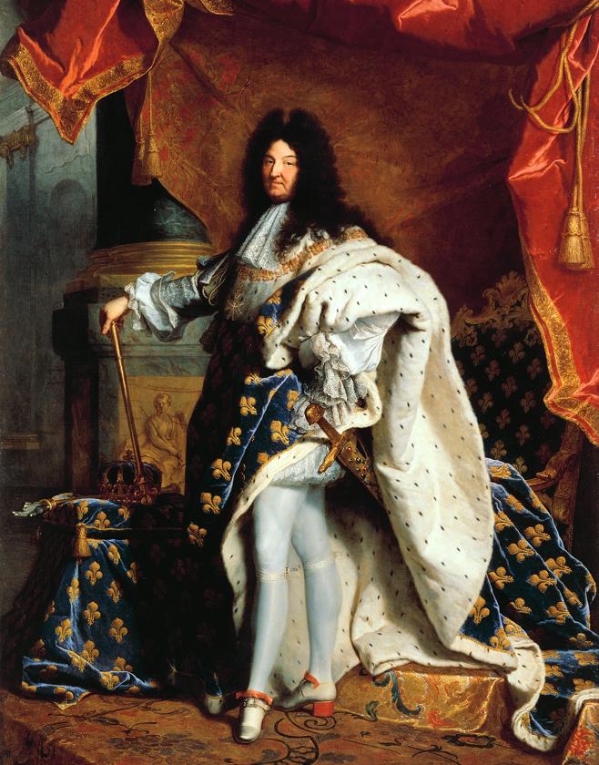 Hyacinthe Rigaud. Retrato de Luis XIV. 1701. Museo del Louvre. París