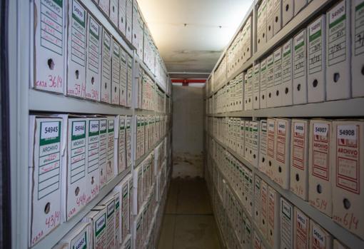 Pasillo del archivo territorial de la Audiencia