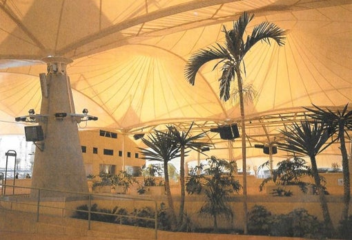 Una imagen del interior del palenque durante la Exposición Universal de 1992