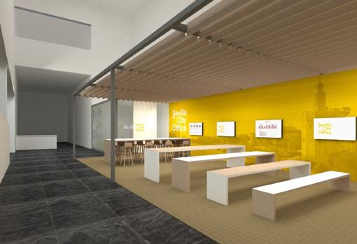 Recreación de las instalaciones de la Smart Tourist Office