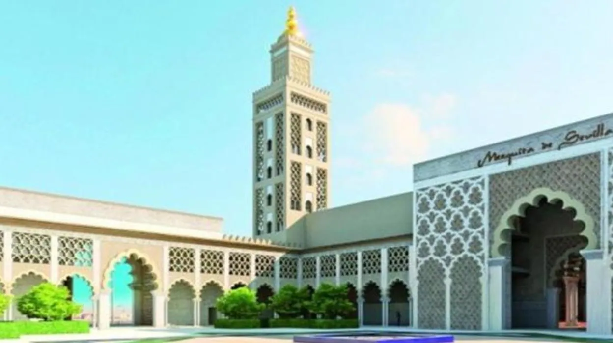 Recreación del gran templo musulmán proyectado en Sevilla Este por la mezquita Ishbilia
