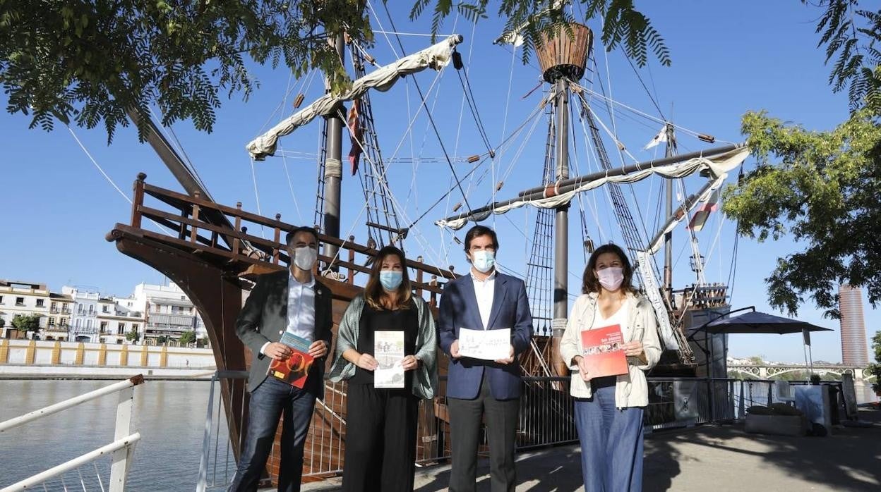 La nao Victoria en el paseo Marqués de Contadero