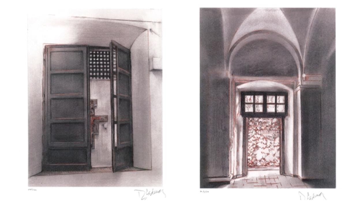 Dos de las láminas que integran la carpeta de 'Lugares de paz y oración' de este año 2021