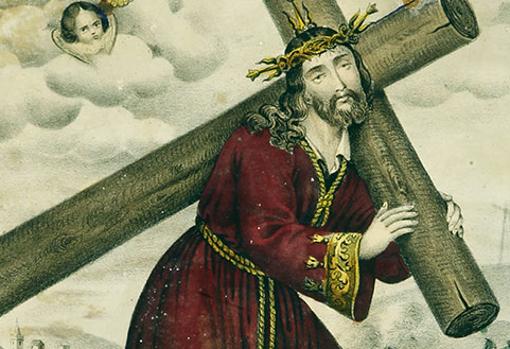 Litografía del Gran Poder del siglo XIX