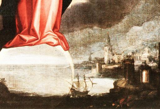 Sevilla representada en la «Inmaculada de la Parroquia de San Lorenzo (Sevilla)», obra de Francisco Pacheco