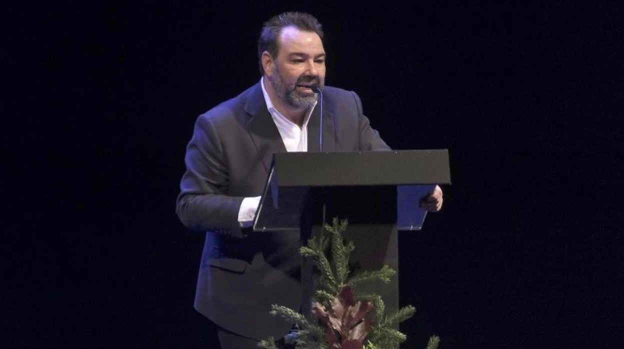 Un momento del pregón de Rafa Almarcha