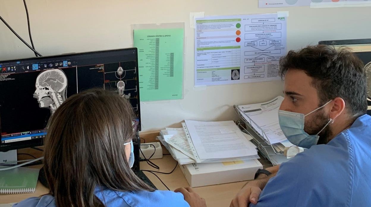 Sala del Centro Andaluz de Teleictus (CATI) ubicado en las instalaciones del Hospital Virgen Macarena