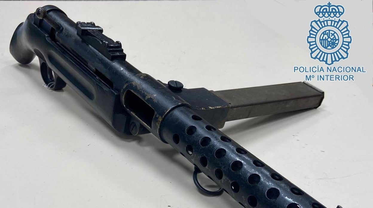 El arma que se le ha intervenido al delincuente