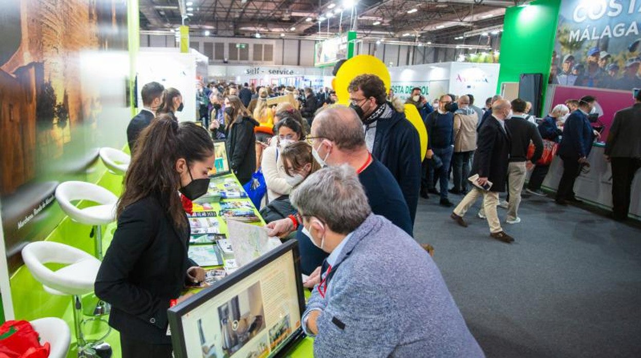 Ambiente en el expositor de Sevilla en Fitur