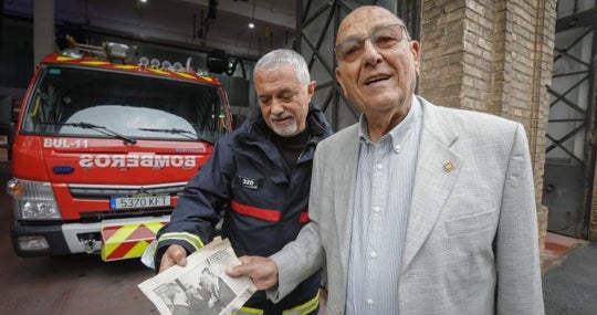 Rafael Gómez es el bombero jubilado más longevo