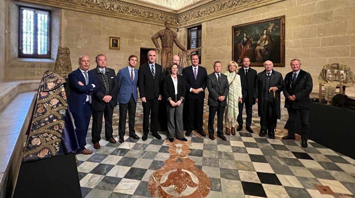 Un momento de la inauguración de la exposición dedicada a Pepe Luis Vázquez