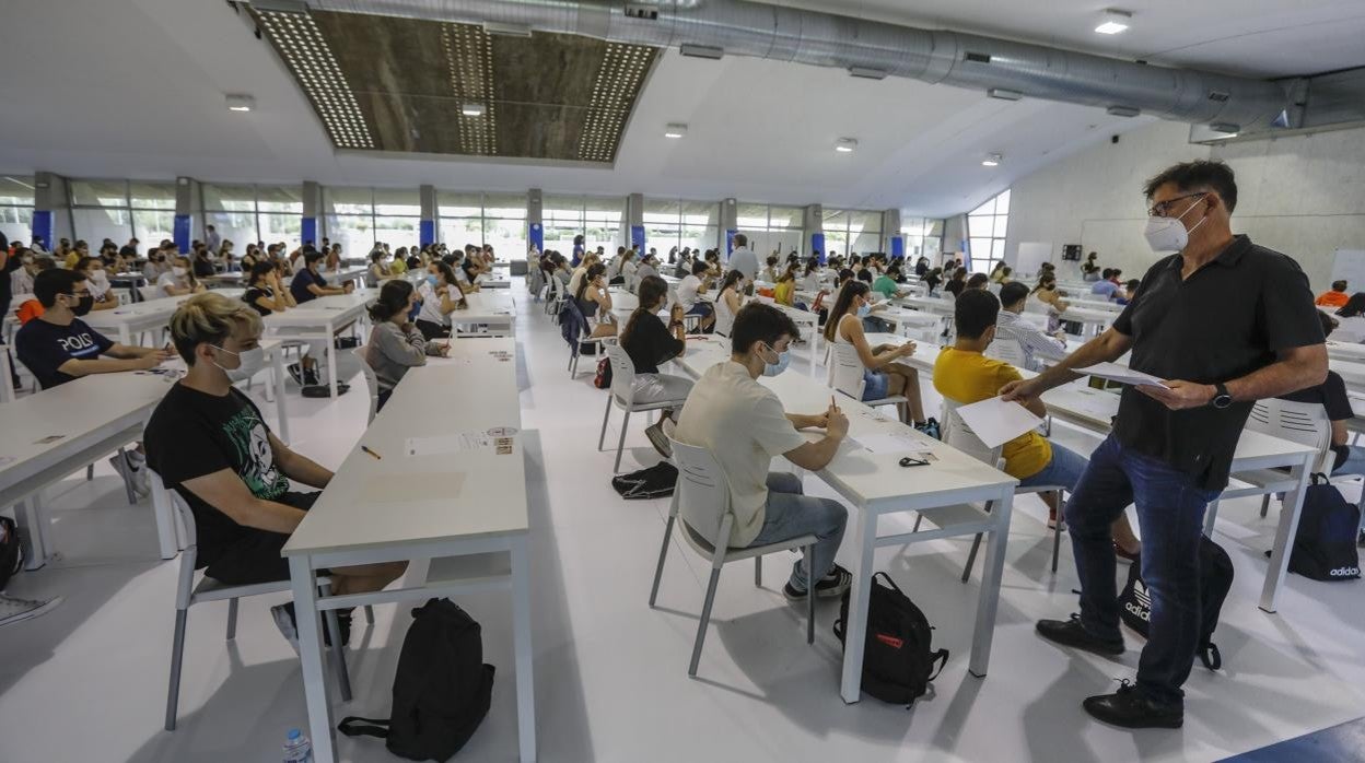 Exámenes de Selectividad en la UPO el pasado año