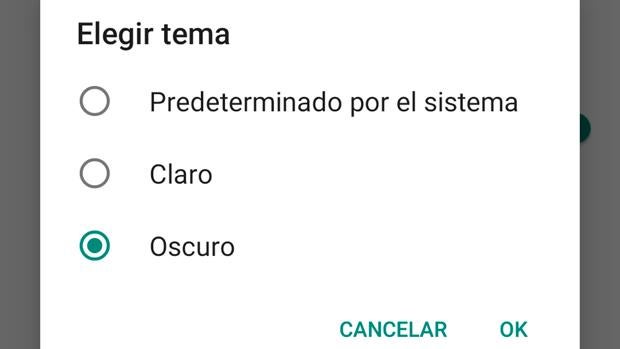 Cómo activar el modo oscuro de WhatsApp en Android