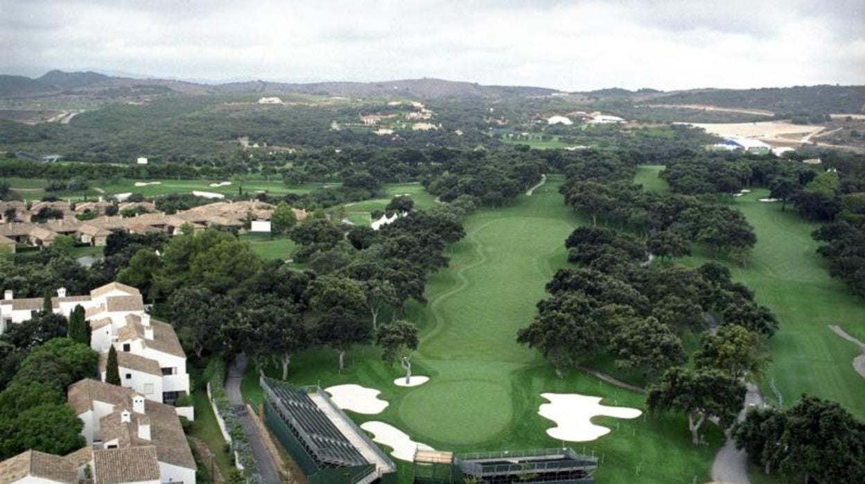 Panorámica del campo de golf de Valderrama en San Roque
