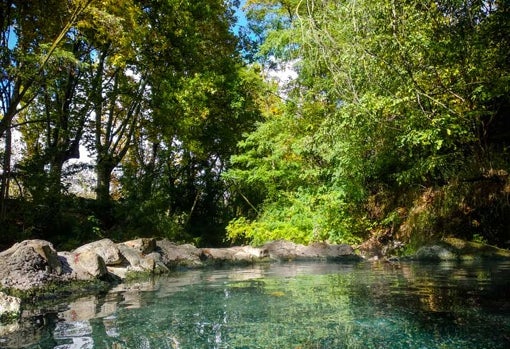Iagen de una de las pozas en Alhama, Granada