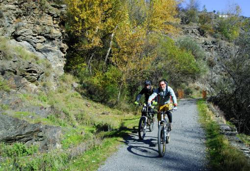 Los ciclistas son una presencia constante en toda la zona