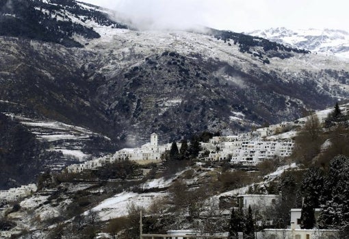 Capileira en invierno, en Granada