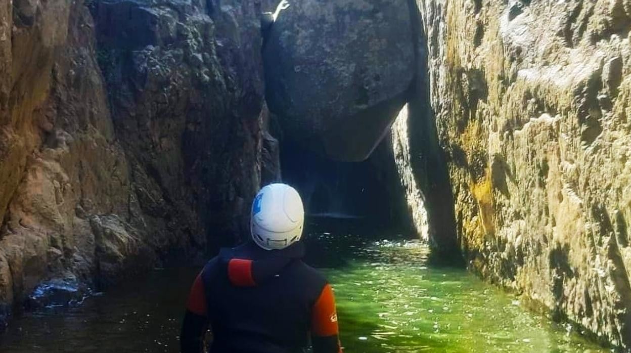 Garganta de El Chorro en Almadén de la Plata.