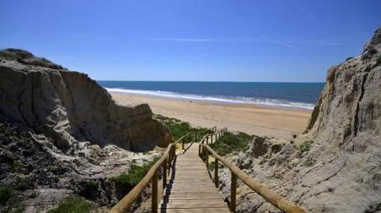 Playa de Cuesta Maneli, en Mazagón