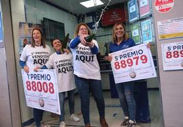 El Gordo vuelve a sonreír a la calle Mármoles de Málaga: «Desde los 138 millones de 2017, esto ha sido un no parar»
