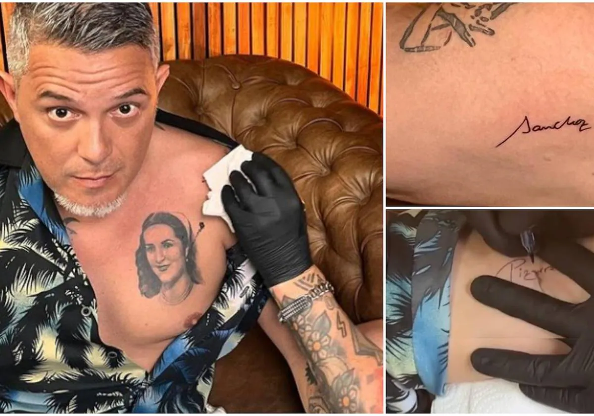 Alejandro Sanz revela sus dos nuevos tatuajes con un emotivo significado