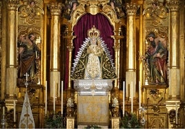 La Virgen de Araceli, en el retablo mayor de San Andrés