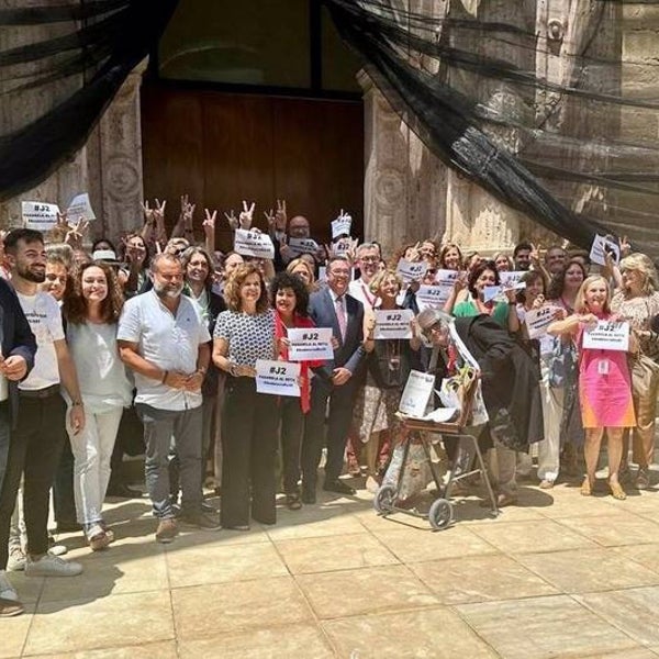 Los abogados sevillanos afectados por los cambios en la Mutualidad: «No queremos caridad, sino que se reconozcan nuestros derechos»