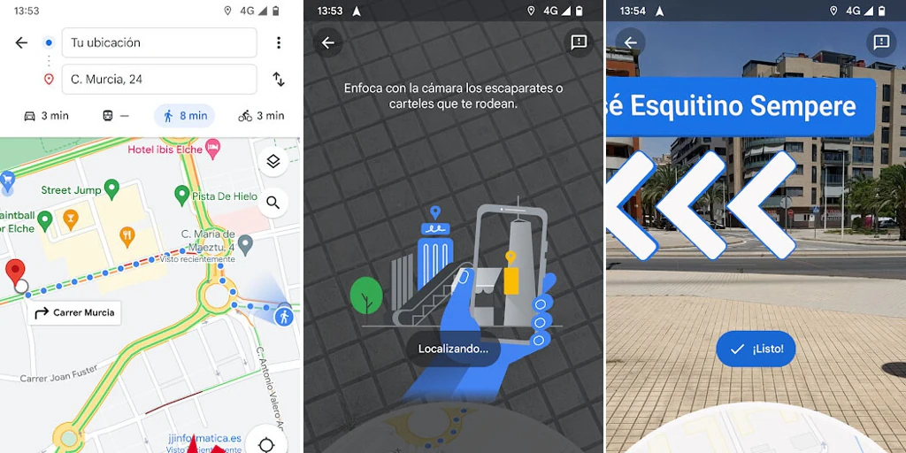 This is Live View, the new Google Maps tool