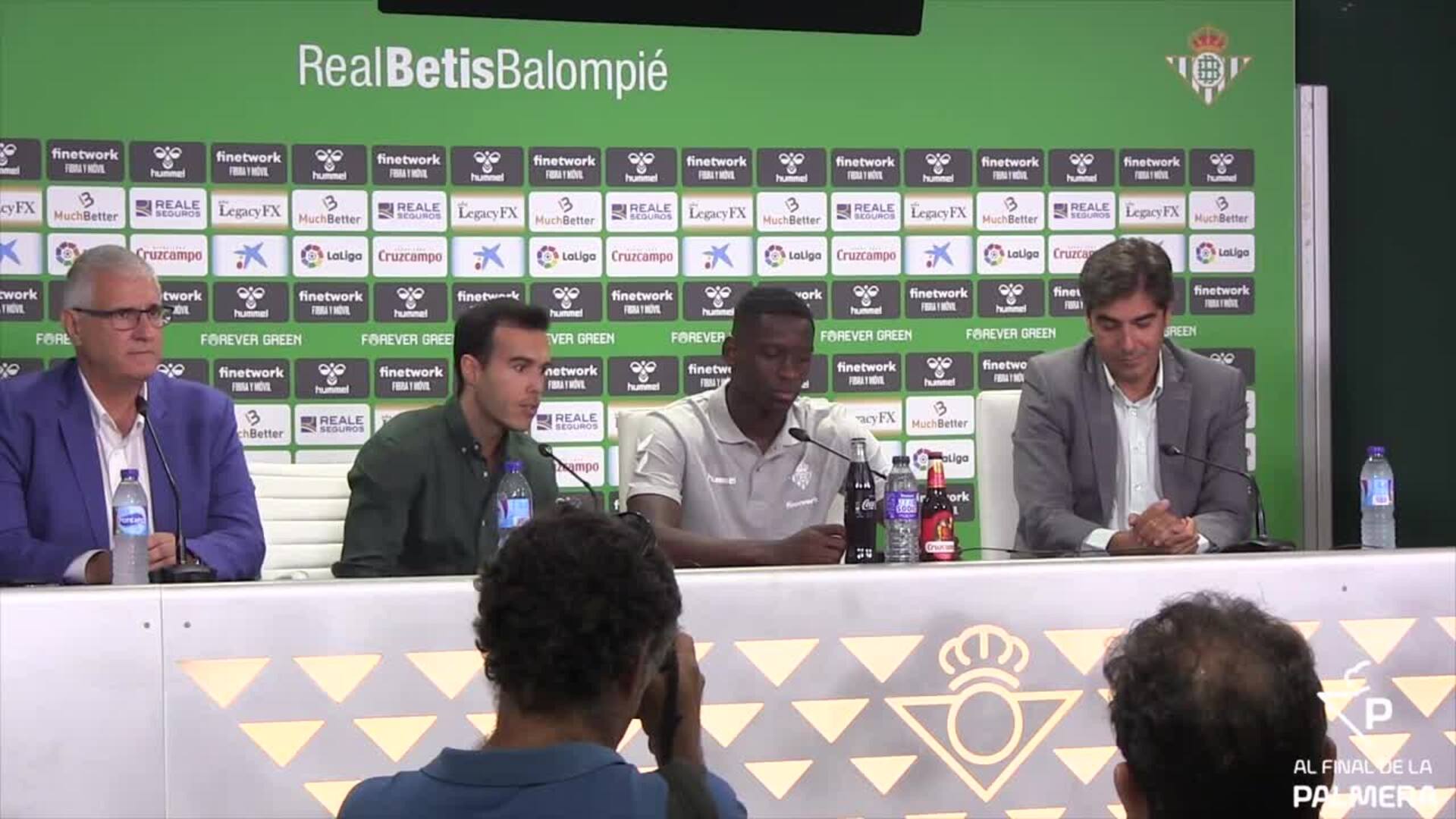 Luis Henrique se presenta con el Betis y ya tiene ganas de competir