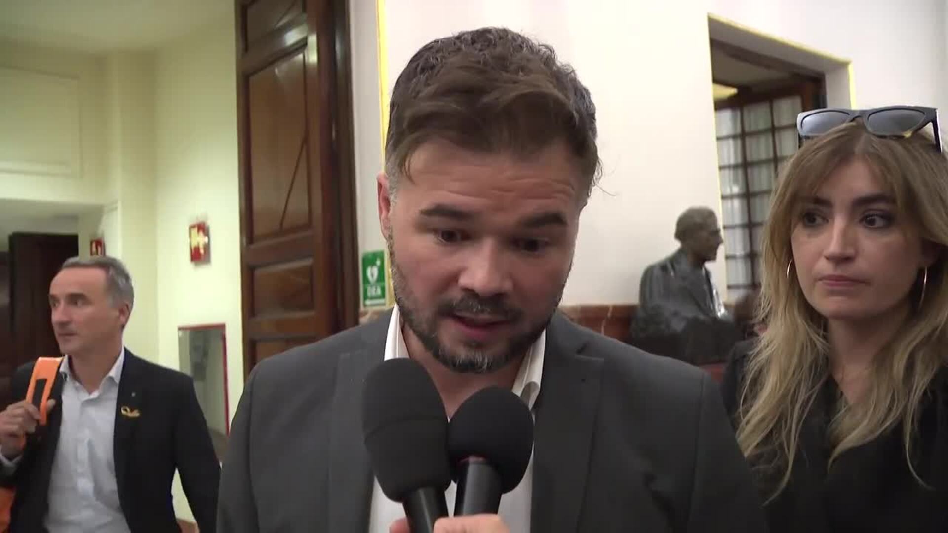 Rufián valora las medidas fiscales propuestas por el Gobierno