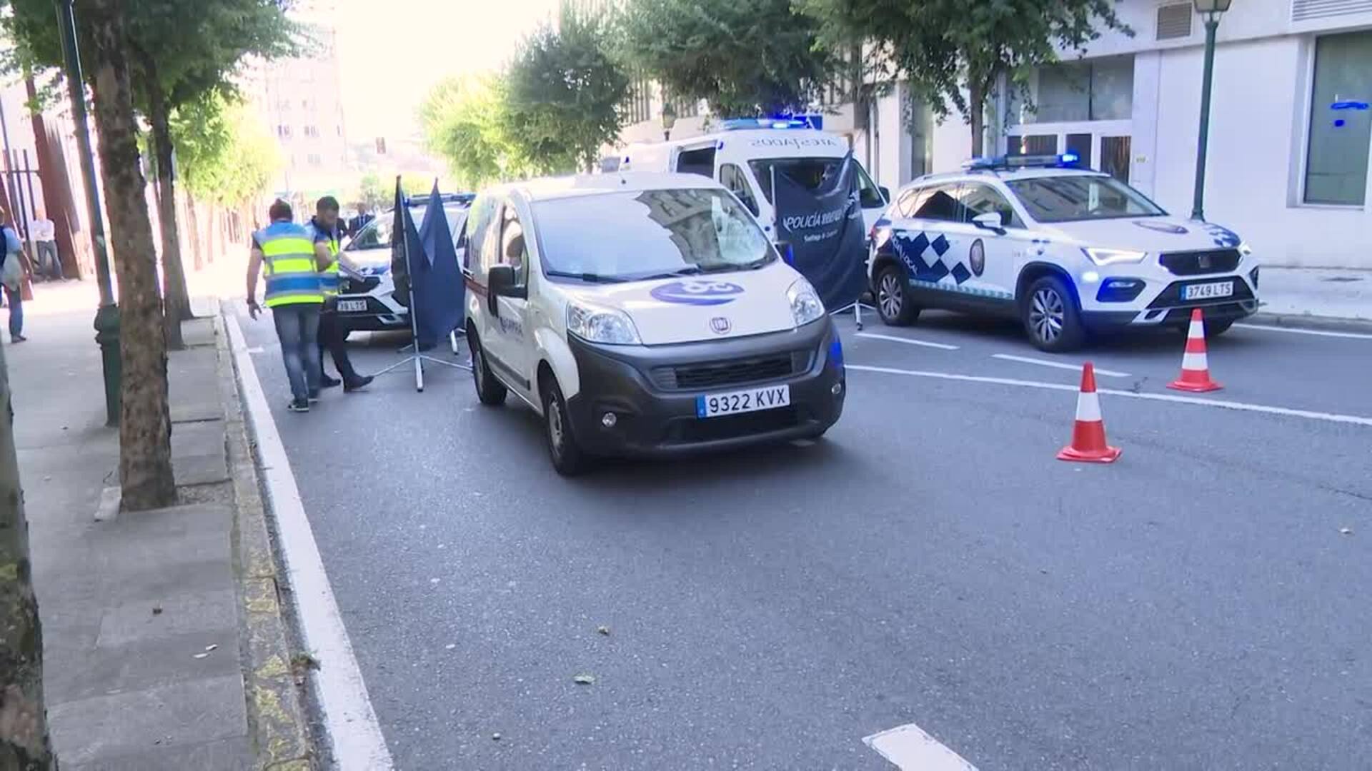 Muere atropellado un hombre de 77 años en pleno centro de Santiago