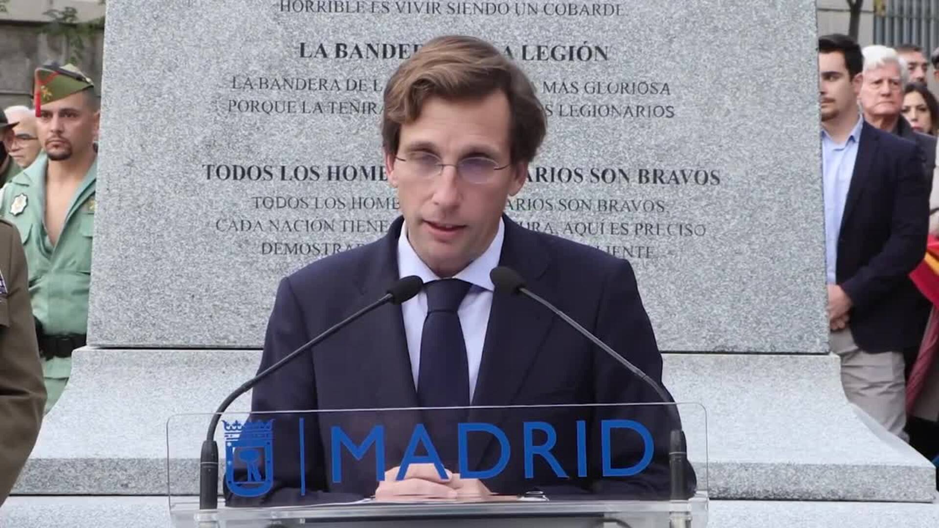 Martínez-Almeida reivindica la calle de Millán Astray de Madrid