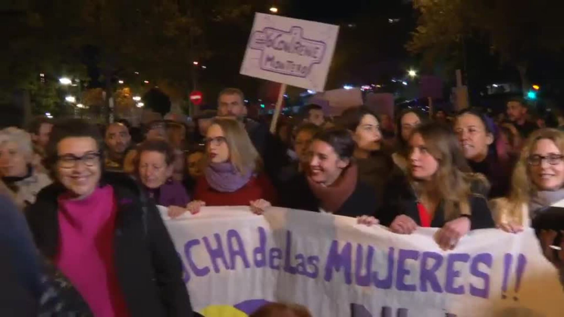 Irene Montero de desliga de la manifestación oficial contra la violencia machista