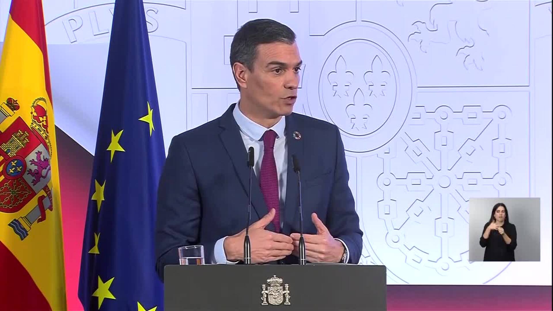 Sánchez recalca que el independentismo "va contra los tiempos" y que no habrá referéndum