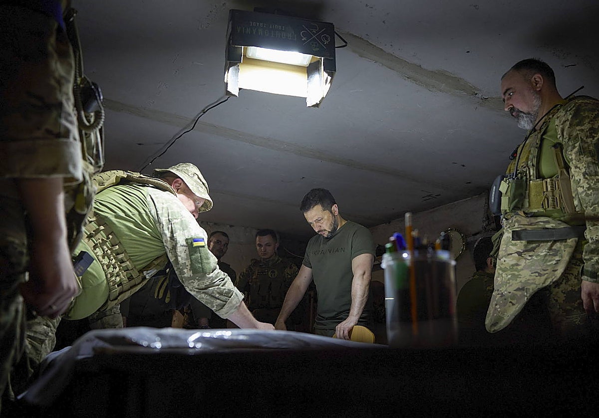 Ilustración de ABC con los personajes más relevantes de la guerra entre Rusia y Ucrania