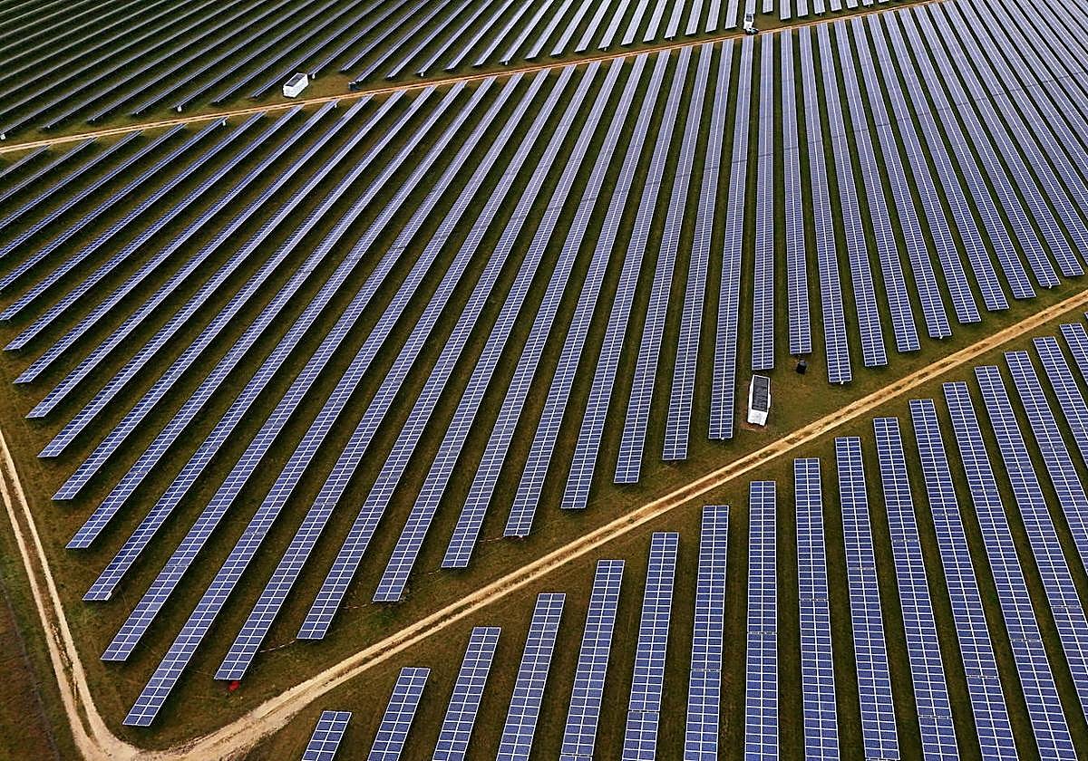 Huerto solar en Reino Unido.