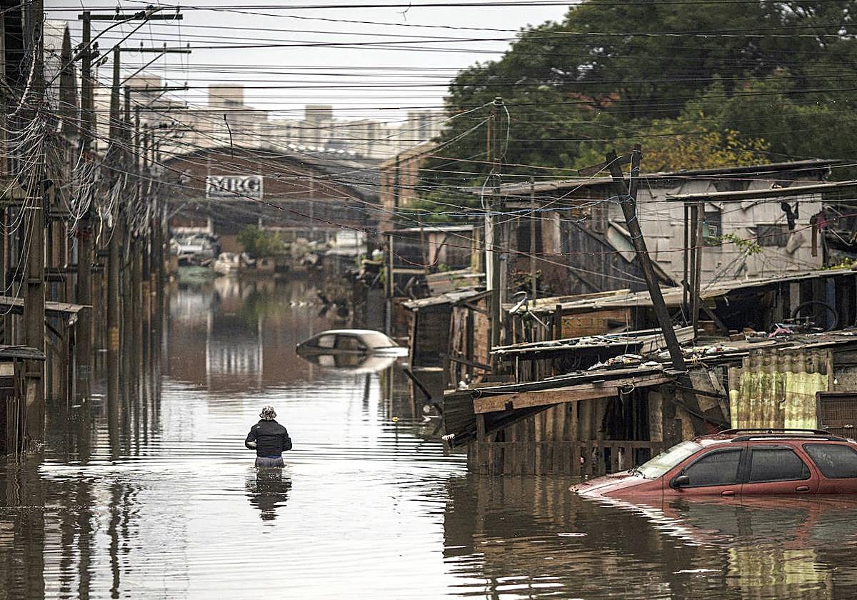 Inundaciones en Porto Alegre, Brasil, este mes de mayo.