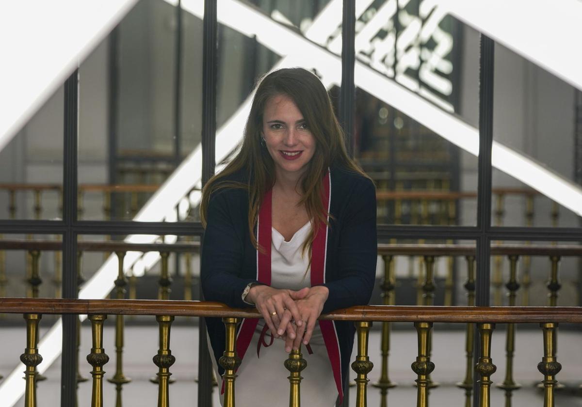 Alicia Asín, durante la entrevista en Madrid.