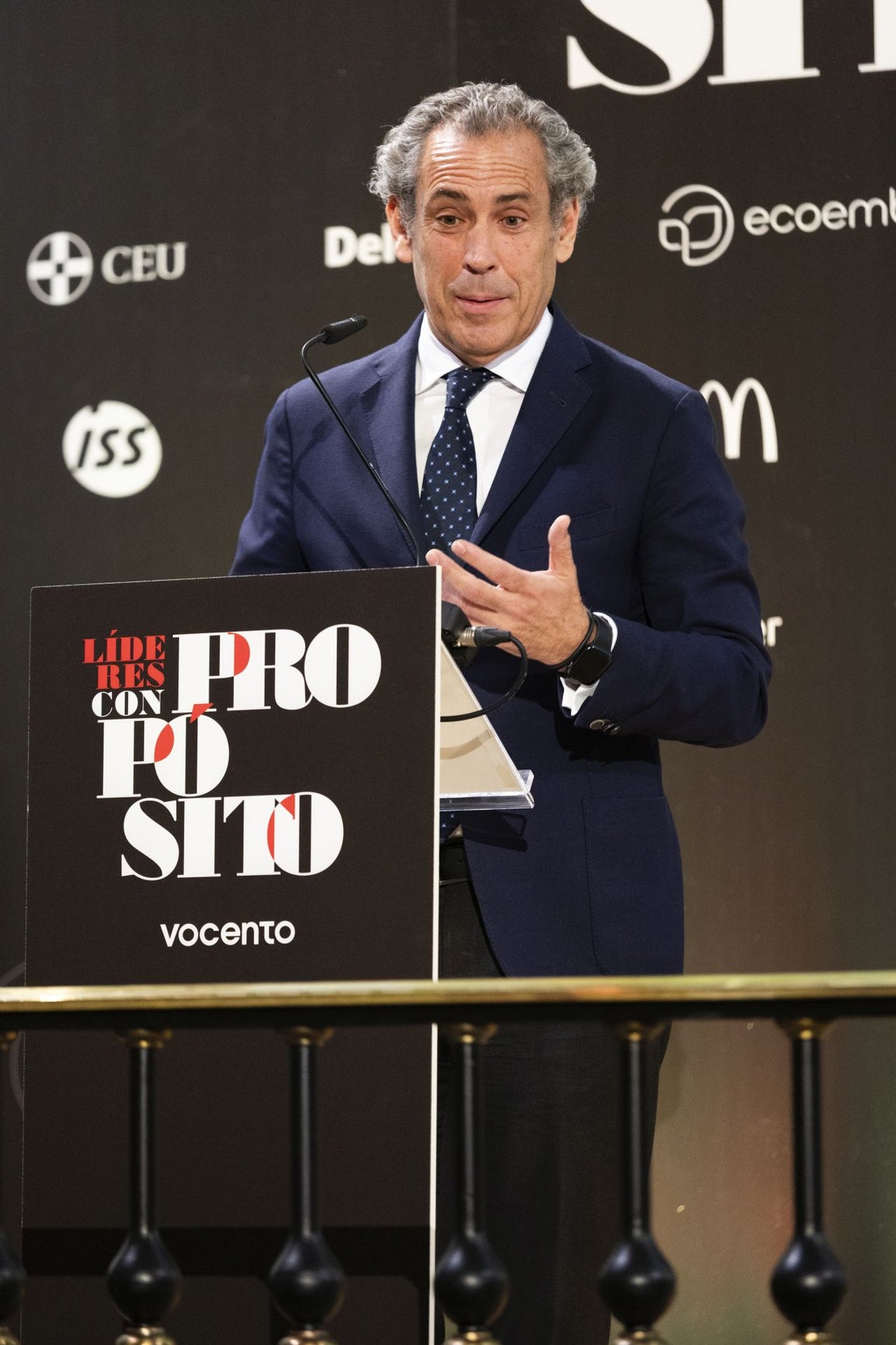 Manuel Mirat, CEO de Vocento, durante su intervención