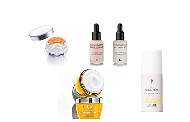 El skincare continúa con un contorno de ojos de efecto lifting de Avon, doble sérum iluminador de Bruno Vassari, crema hidratante con vitamina C que aporta elastcidiad de Olay (con protección solar) y crema con protección solar como la de Ringana.