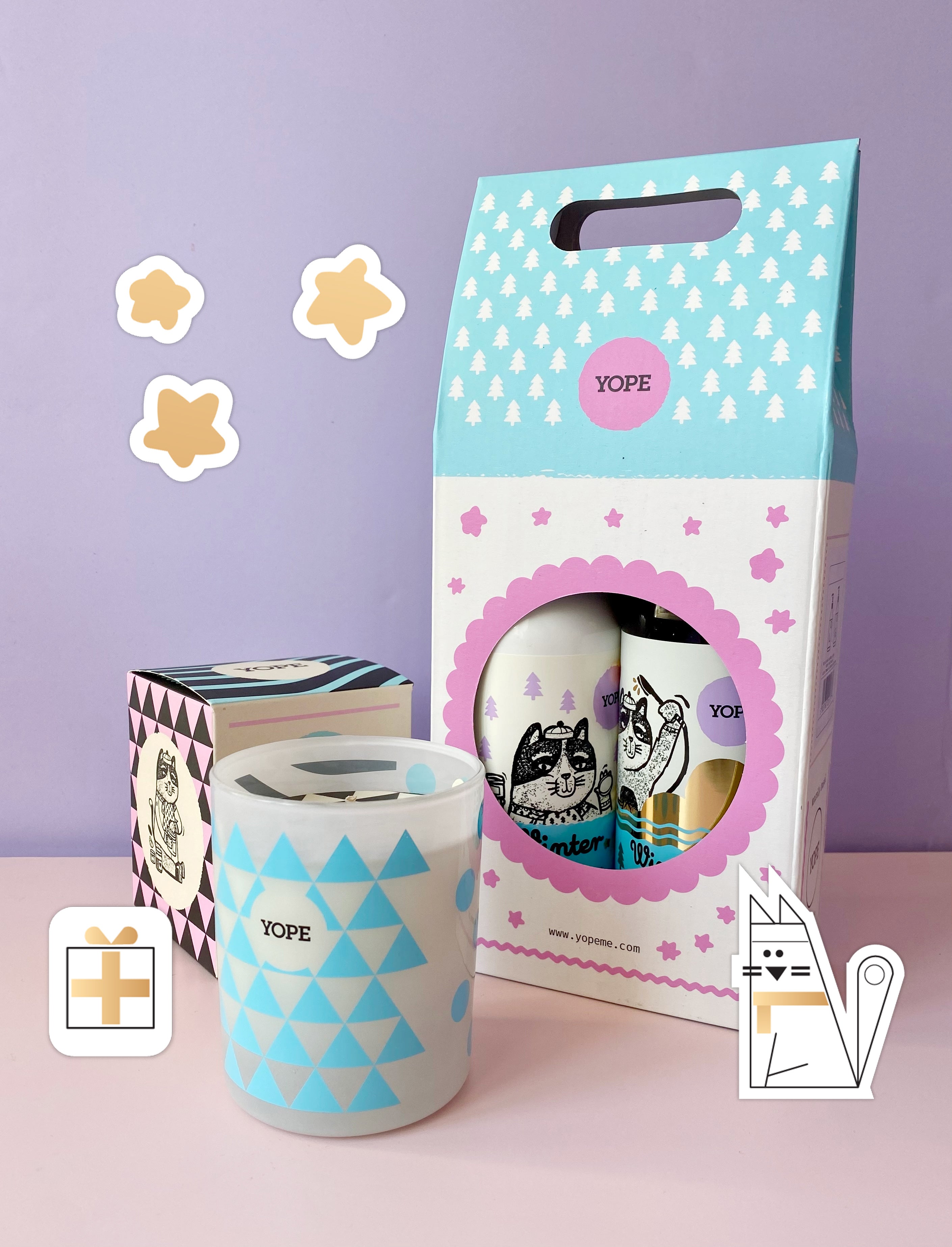 Velas divertidas de Yope para que cualquier estancia de la casa huela bien.