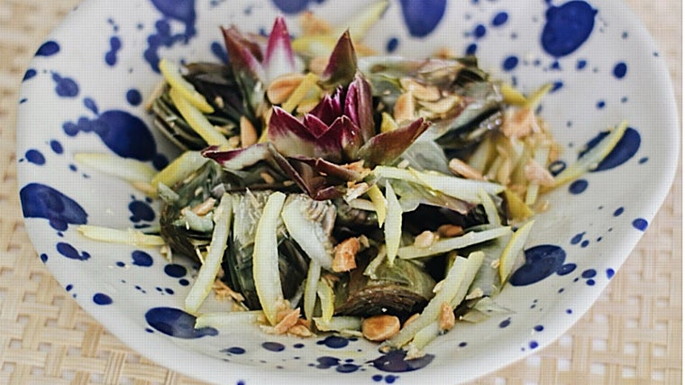 Ensalada de alcachofas.