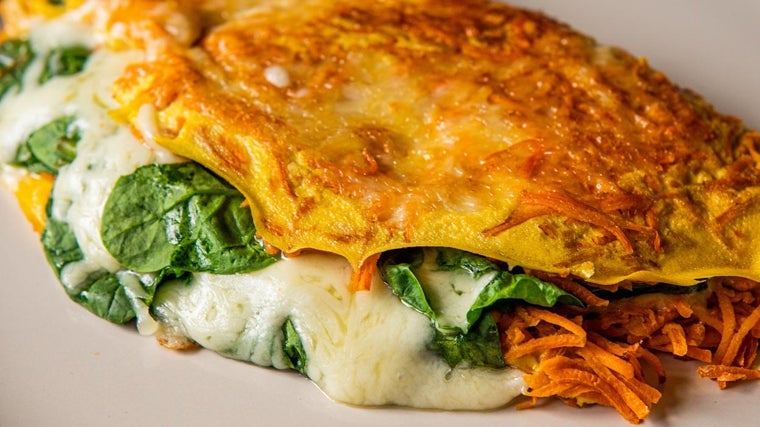 Crepes de zanahoria.