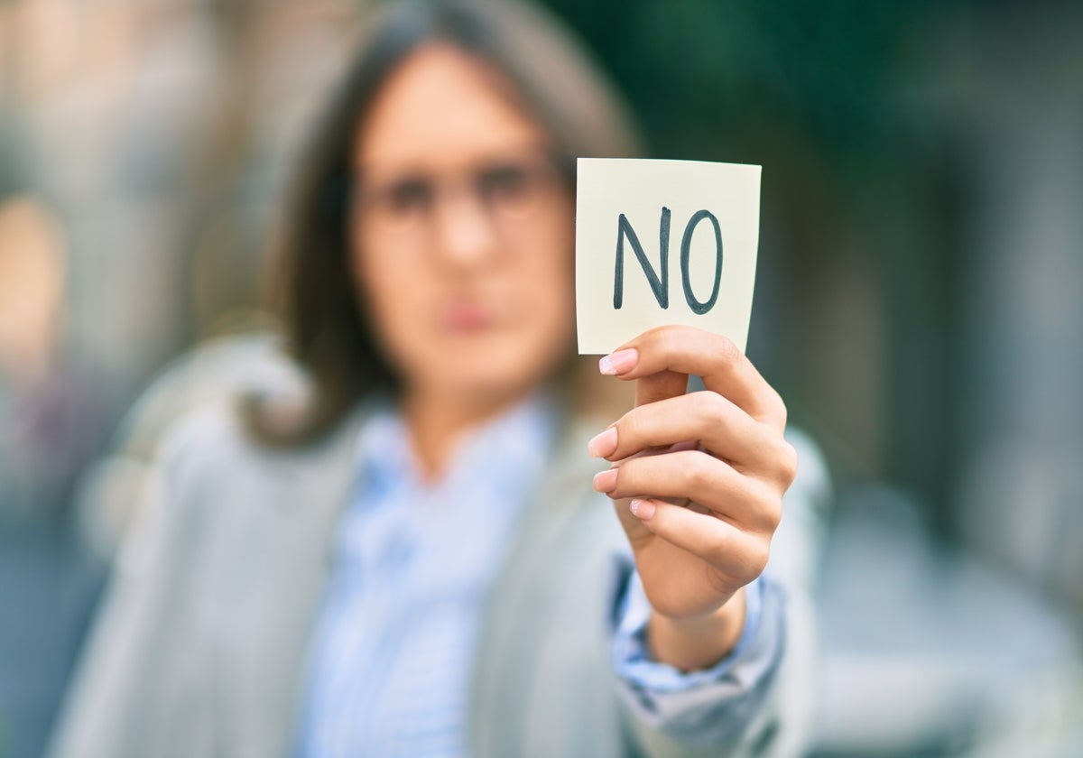 Decir 'no' puede ayudar a retomar el control de nuestra vida