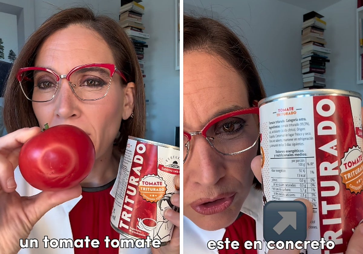 Boticaria García advierte de lo que llevan las latas de tomate del supermercado