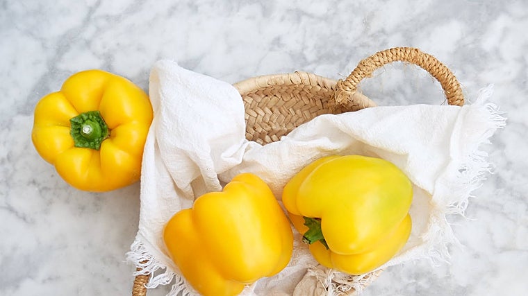 Pueden combinarse pimientos rojos y amarillos o elegir solo rojos o solo amarillos..