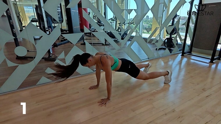 Burpee sin flexión.