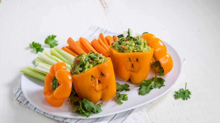 Pumpkin patch with avocado.