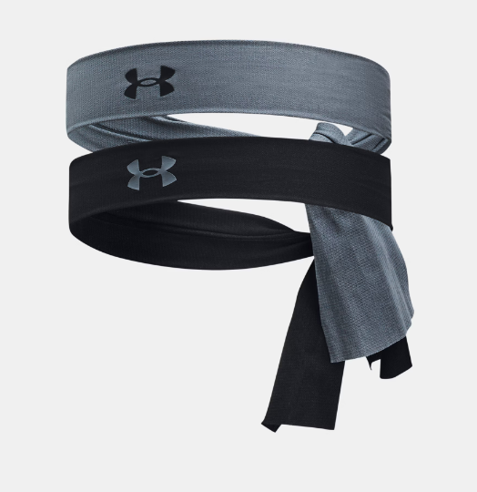 Para que el sudor y los pelos de la cabeza no nos interrumpan el entrenamiento, nada como estas cintna para el pelo UA Mesh. Disponibles en Under Armour.